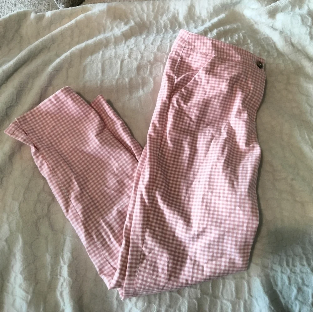 Brooks Brothers Pink square pattern pants